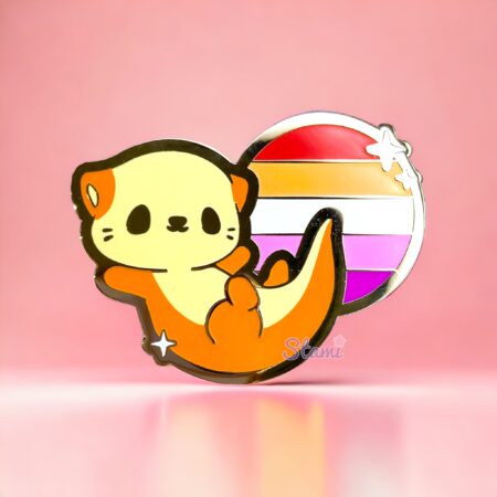 Lesbian Otter Pin